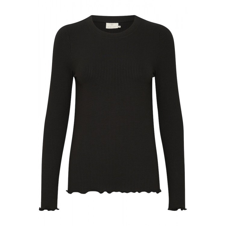  Kaffe KAdrew Turtleneck t shirt zwart
